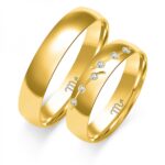 Obrączki złote ZS-O-326 półokrągłe