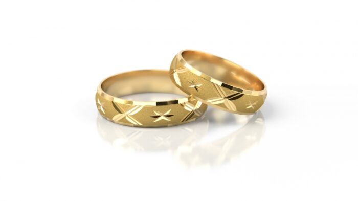 Obrączki złote S020 półokrągłe - obrazek 2