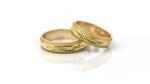 Obrączki złote S025 półokrągłe - obrazek 2