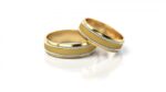Obrączki złote S050 półokrągłe - obrazek 2