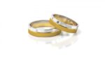 Obrączki złote S058 płaskie - obrazek 2