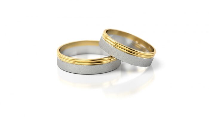 Obrączki złote S088 płaskie - obrazek 2