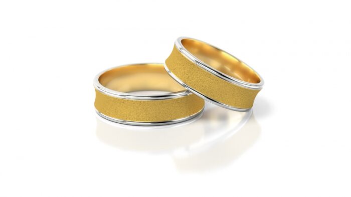 Obrączki złote S098 wklęsłe - obrazek 2