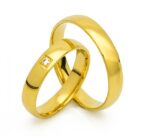 Obrączki złote SL20 półokrągłe