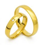 Obrączki złote SL20 półokrągłe