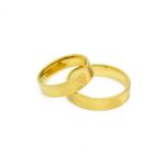 Obrączki złote SL17 płaskie - obrazek 2