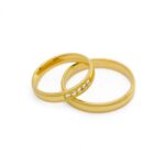 Obrączki złote SL21 półokrągłe - obrazek 2