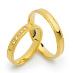 Obrączki złote SL21 półokrągłe