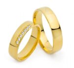 Obrączki złote SL22 półokrągłe