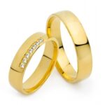 Obrączki złote SL22 półokrągłe