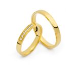 Obrączki złote SL23 półokrągłe