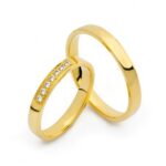 Obrączki złote SL23 półokrągłe