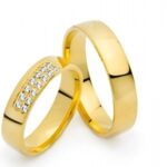 Obrączki złote SL24 półokrągłe