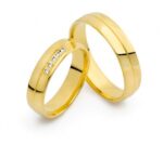 Obrączki złote SL25 półokrągłe