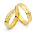 Obrączki złote SL25 półokrągłe