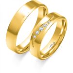 Obrączki złote ZS-C-102 płaskie