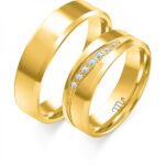 Obrączki złote ZS-C-104 płaskie