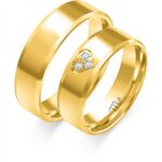 Obrączki złote ZS-C-105 płaskie