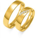 Obrączki złote ZS-C-115 półokrągłe