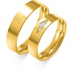 Obrączki złote ZS-C-112 płaskie