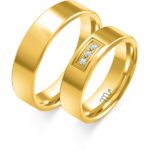 Obrączki złote ZS-C-107 płaskie