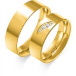 Obrączki złote ZS-C-113 płaskie