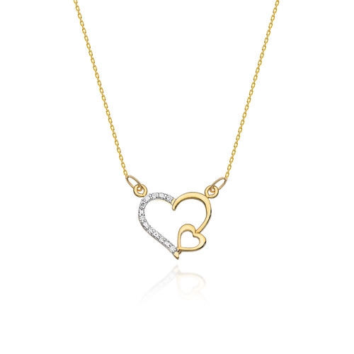 20190509-150226-7604121636.jpg Naszyjnik złoty celebrytka serduszko z diamentami - obrazek 1