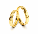 Obrączki złote S326 półokrągłe