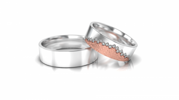 Obrączki złote S329 płaskie - obrazek 2