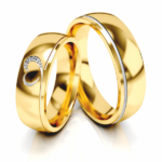 Obrączki złote S331 półokrągłe