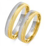 Obrączki złote ZS-OE-214 półokrągłe