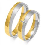 Obrączki złote ZS-OE-215 półokrągłe