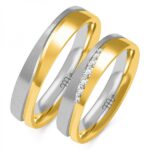 Obrączki złote ZS-OE-222 półokrągłe