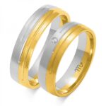 Obrączki złote ZS-OE-157 półokrągłe