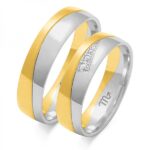 Obrączki złote ZS-OE-155 półokrągłe