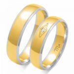 Obrączki złote ZS-OE-118 półokrągłe