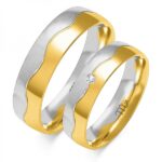 Obrączki złote ZS-OE-093 półokrągłe