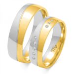 Obrączki złote ZS-OE-092 półokrągłe