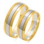 Obrączki złote ZS-OE-038 półokrągłe