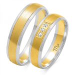 Obrączki złote ZS-OE-033 półokrągłe