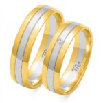 Obrączki złote ZS-OE-011 półokrągłe