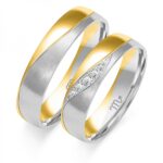 Obrączki złote ZS-B-212 półokrągłe