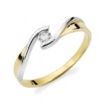 Pierścionek złoty z cyrkonią KH-P150