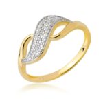 Pierścionek złoty z cyrkoniami I-P1927