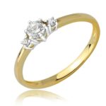 Pierścionek złoty z cyrkonią I-PB0267