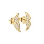 Kolczyki złote skrzydełka