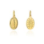 Medalik złoty cudowny Komunia Święta