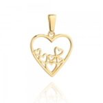 Zawieszka złota serduszko