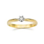 A Pierścionek złoty z diamentem Perfect for Her - obrazek 2