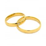 Obrączki złote SL34 półokrągłe - obrazek 2